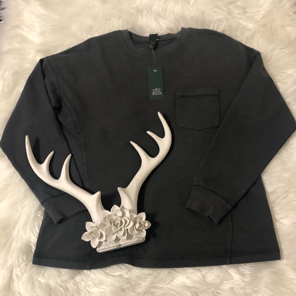 Wild Fable Waffle Pattern Long Sleeve Shirt